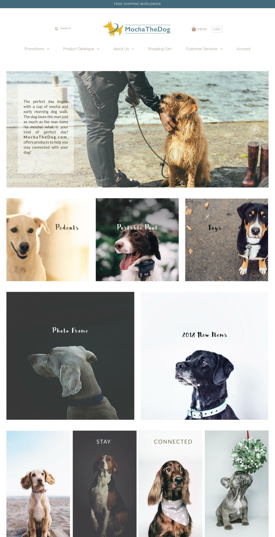 mochathedog.com — Shopify storefront screenshot