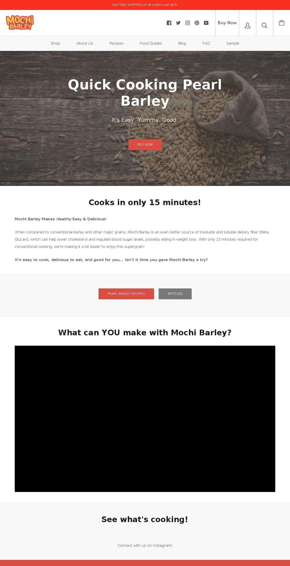 mochibarley.com — Shopify storefront screenshot