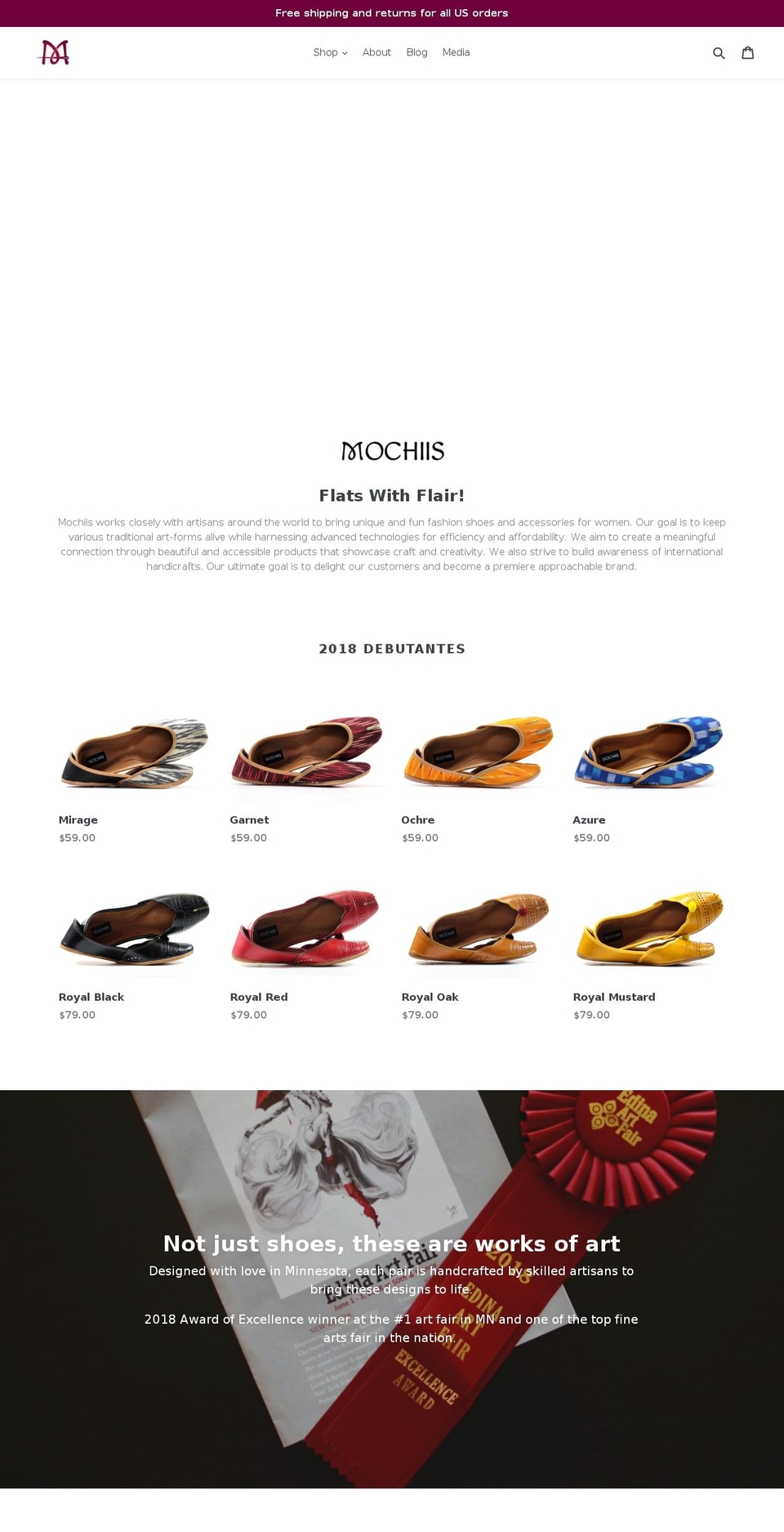 mochiis.com — Shopify storefront screenshot