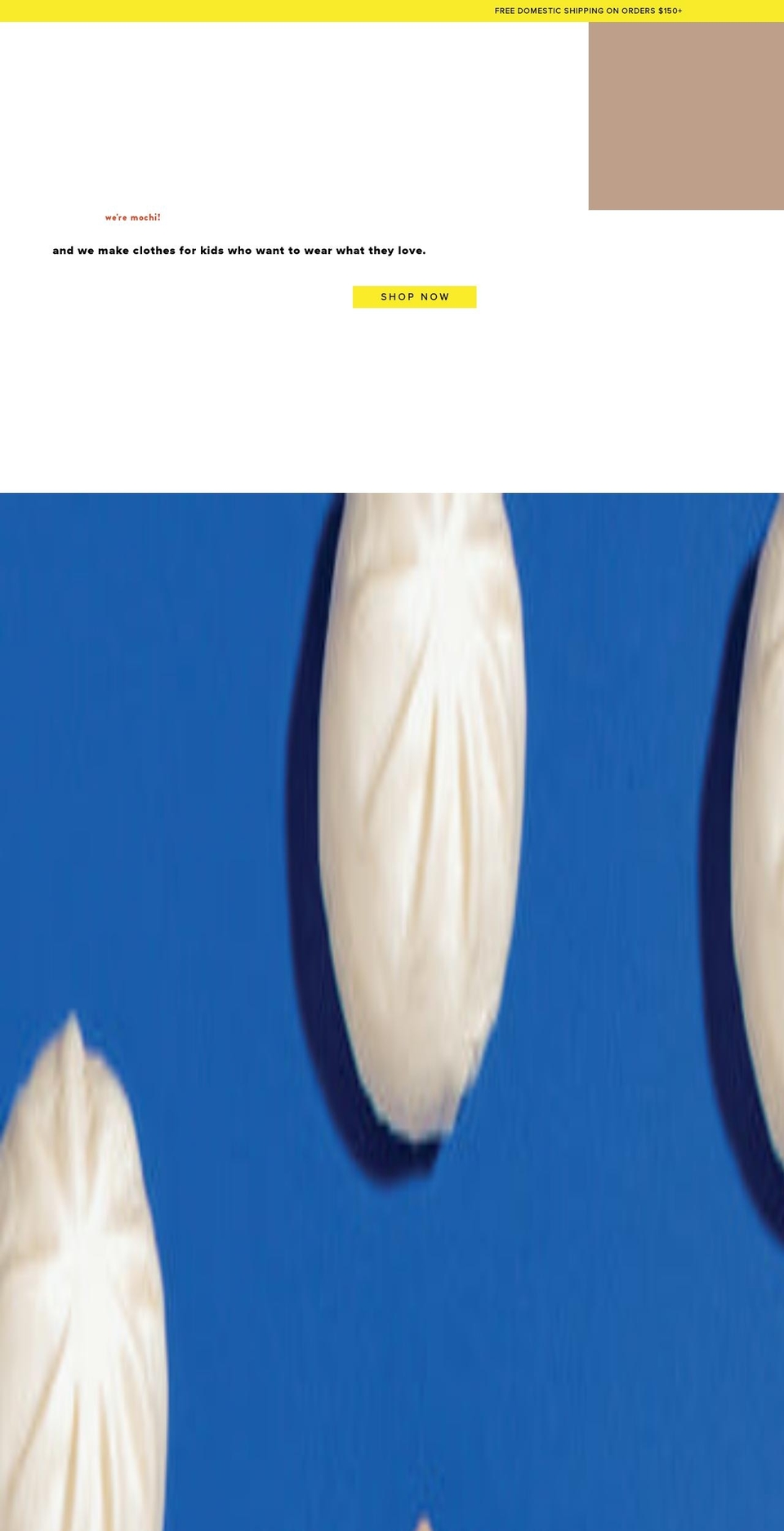 mochikids.com shopify website screenshot