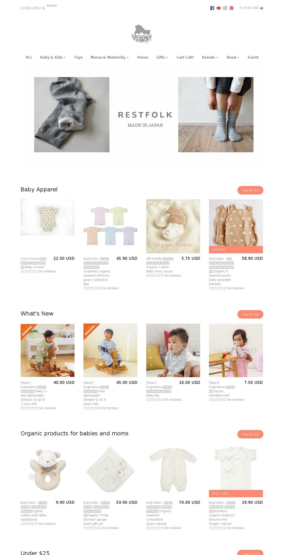 mochimoe.com — Shopify storefront screenshot
