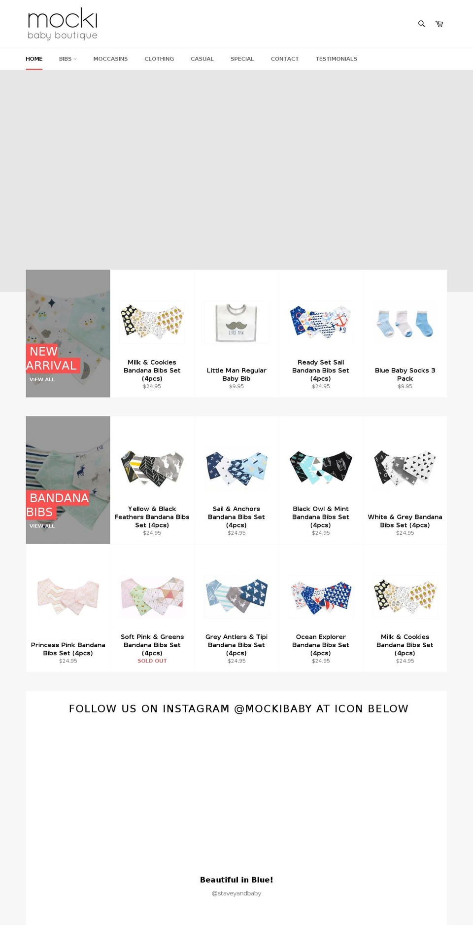 mocki.com.au shopify website screenshot