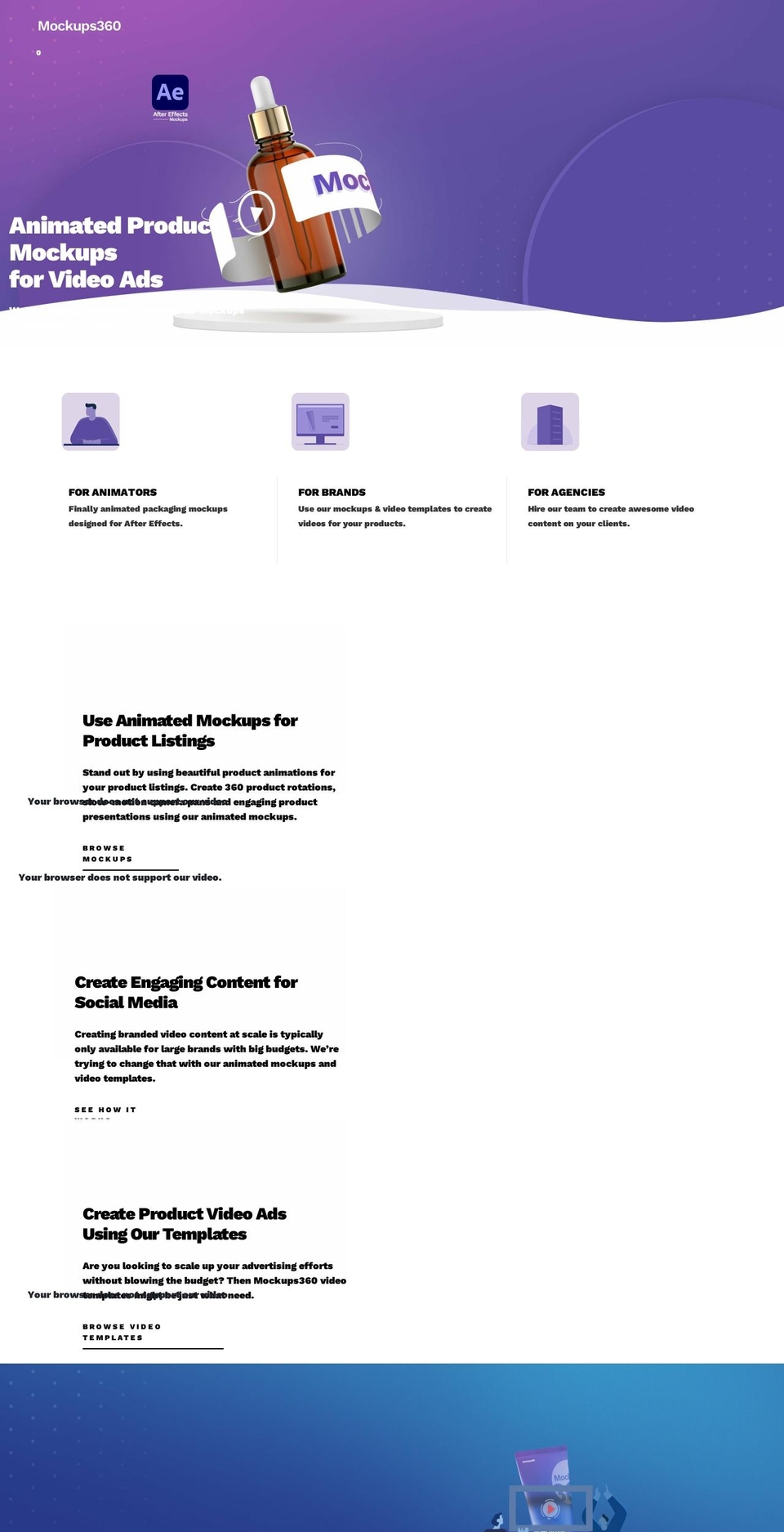 mockups360.com shopify website screenshot