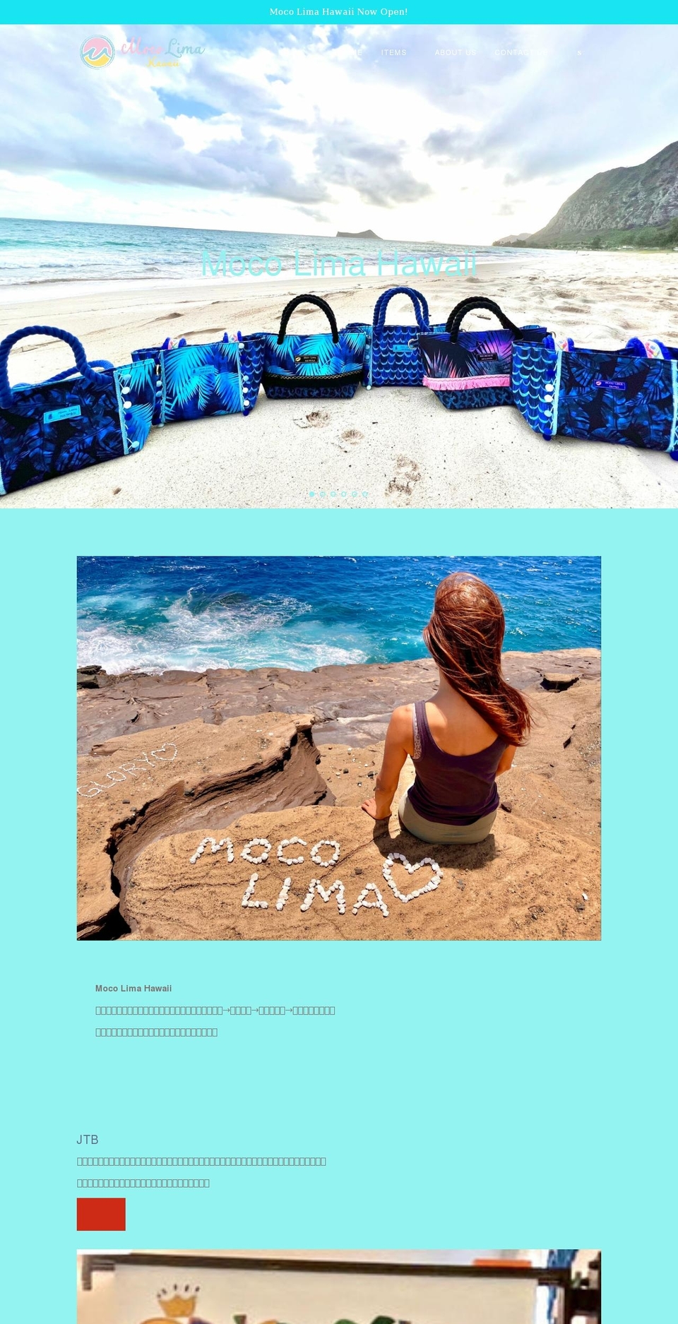 mocolimahawaii.com shopify website screenshot