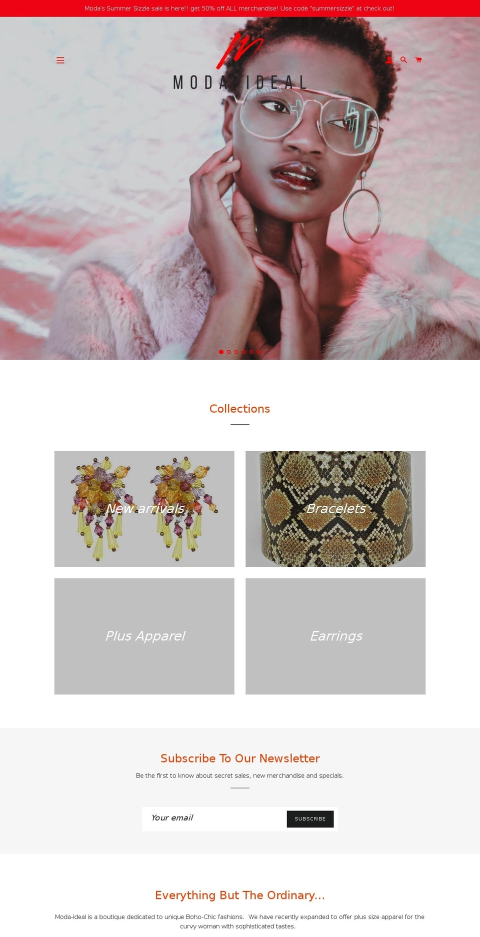 moda-ideal.com — Shopify storefront screenshot