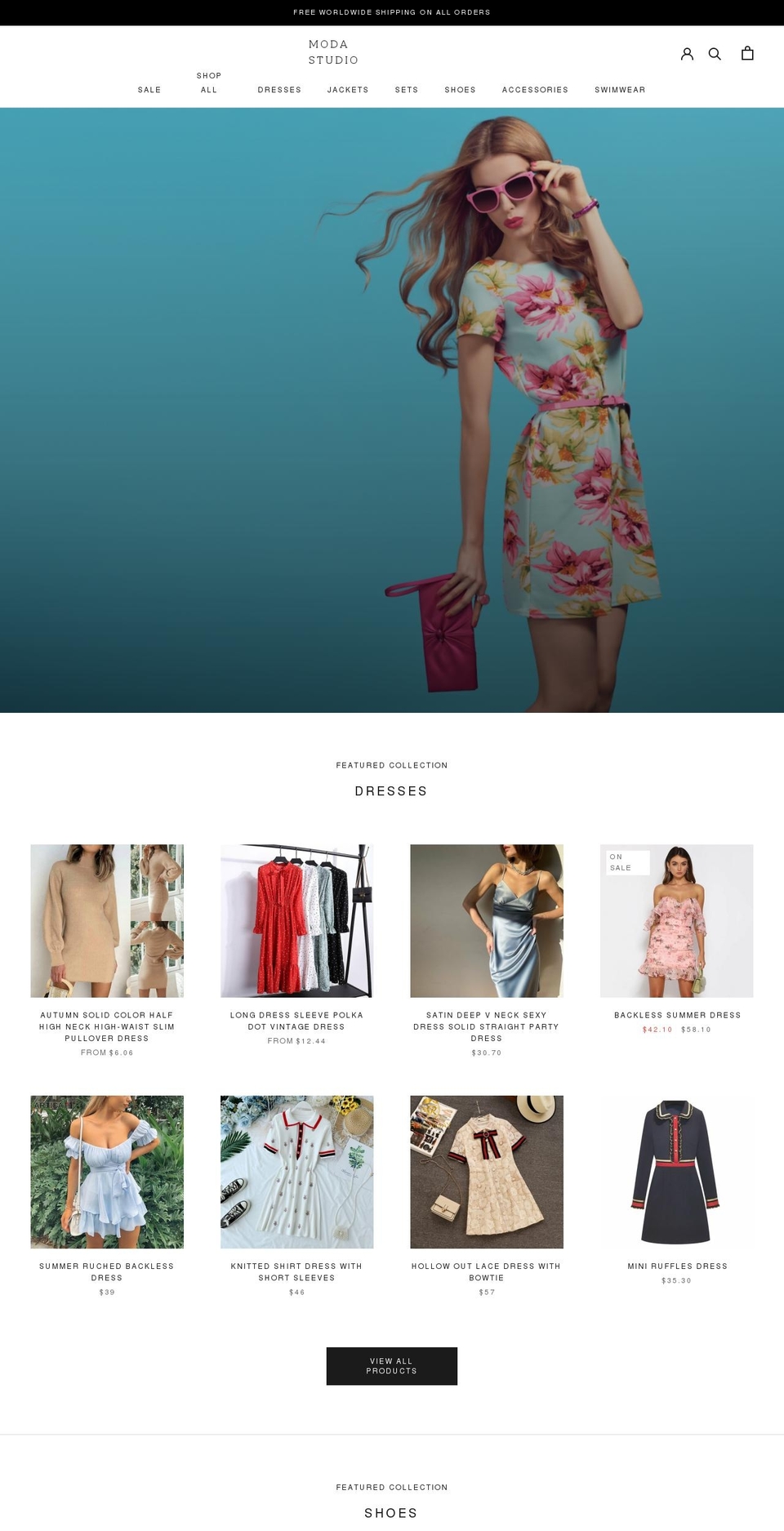 moda.studio shopify website screenshot