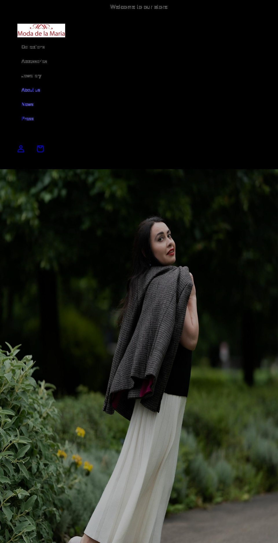 modadelamaria.com shopify website screenshot