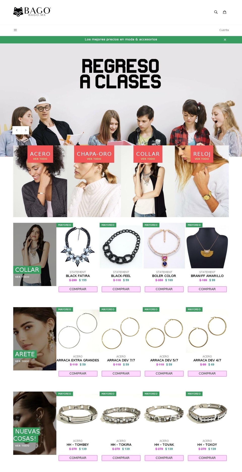 modademayoreo.com — Shopify storefront screenshot