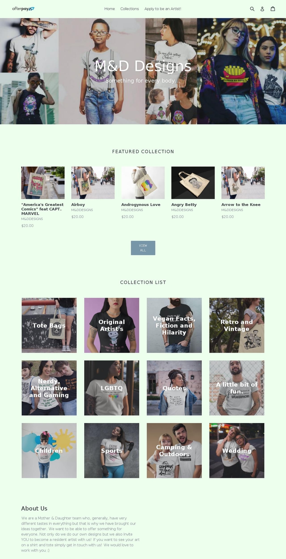modadesigns.com.au shopify website screenshot
