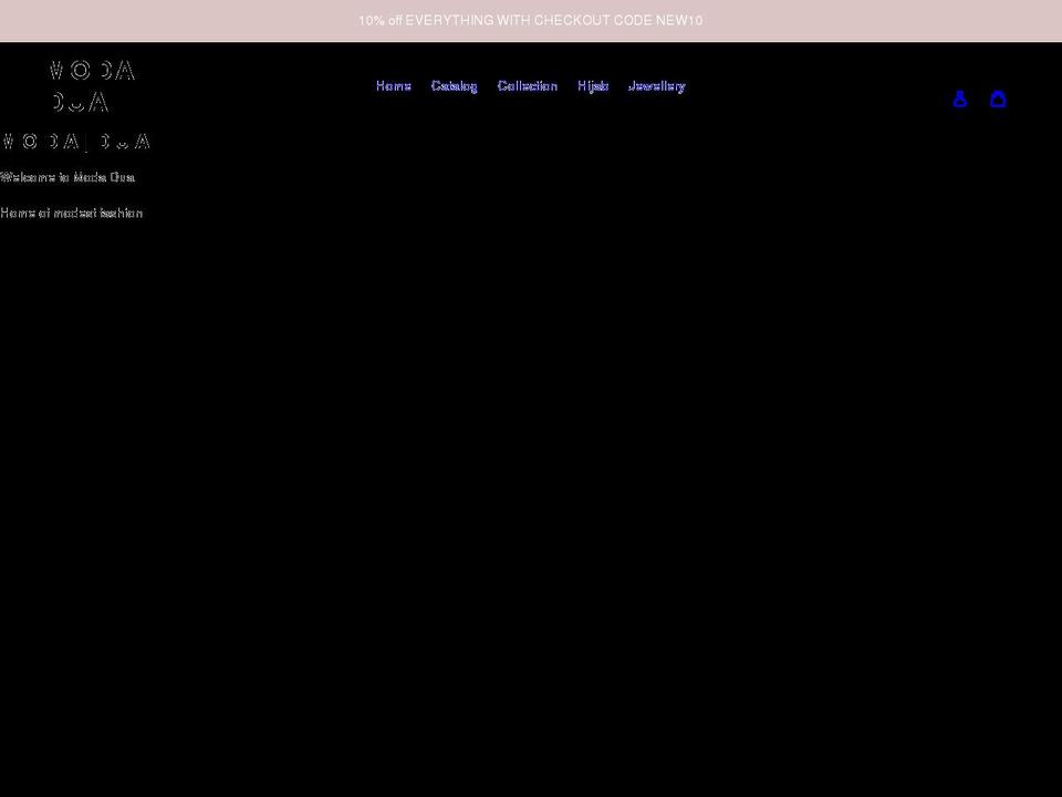 modadua.com shopify website screenshot