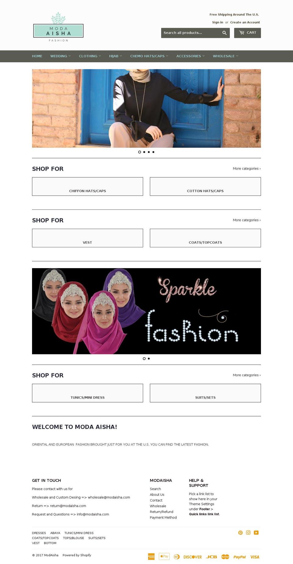 modaisha.com shopify website screenshot