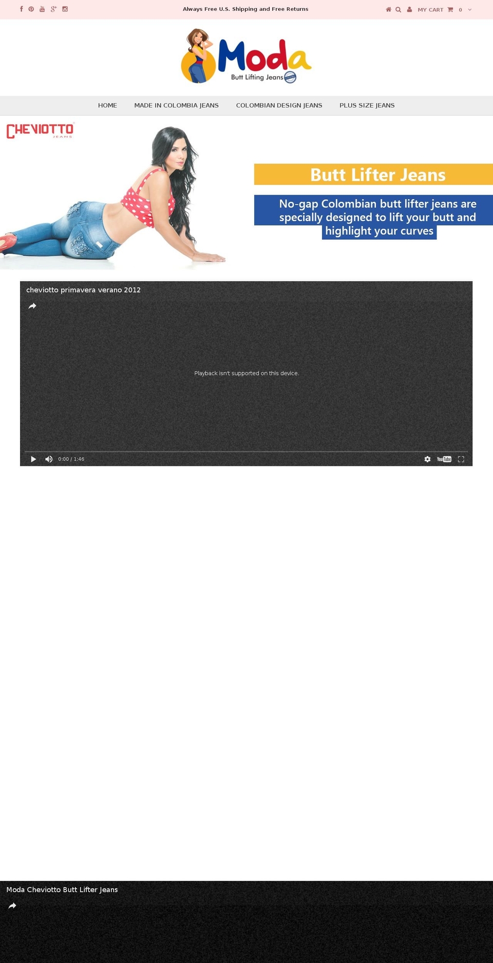 modajeans.net shopify website screenshot
