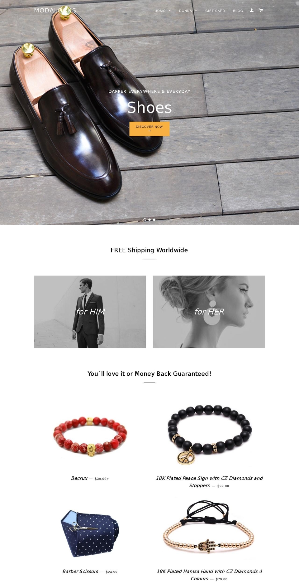 modalooks.com shopify website screenshot