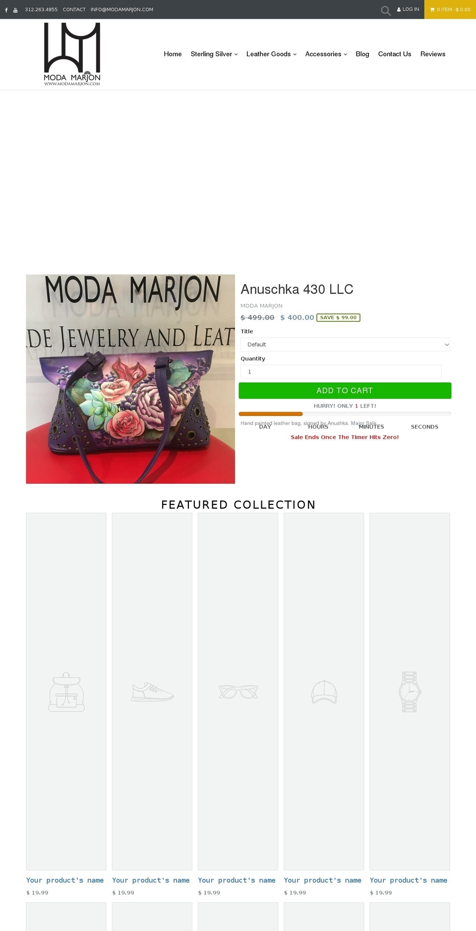 modamarjon.com shopify website screenshot