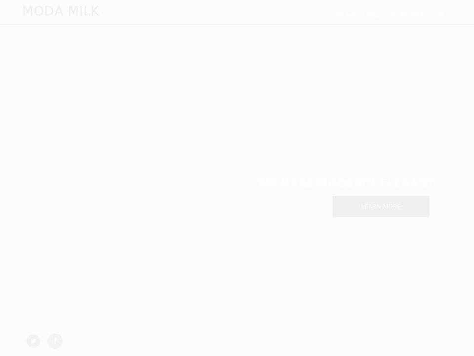 modamilk.com — Shopify storefront screenshot