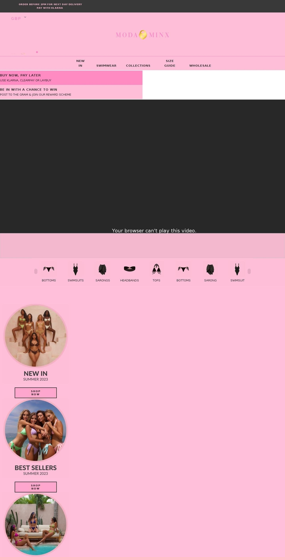 modaminx.com shopify website screenshot