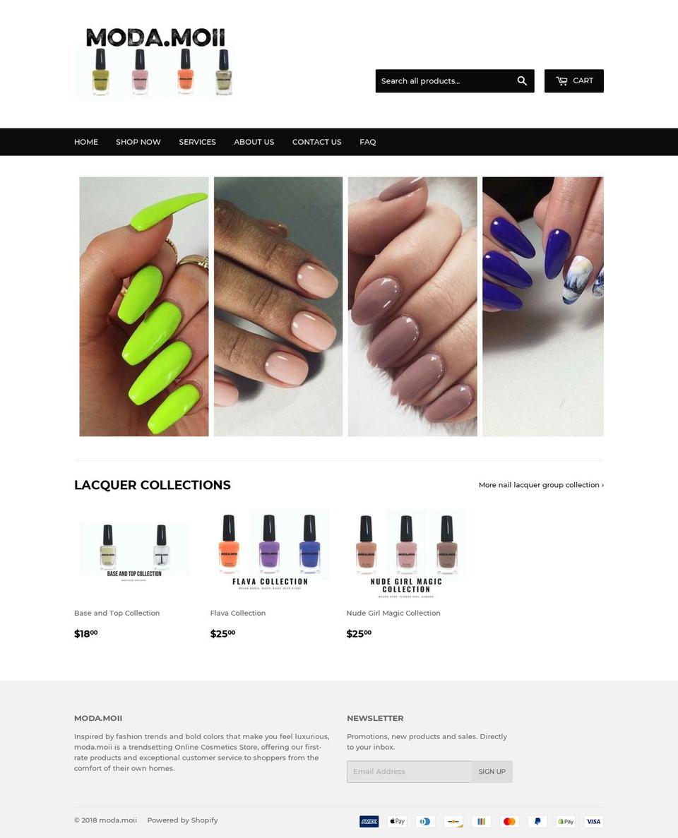 modamoii.com — Shopify storefront screenshot