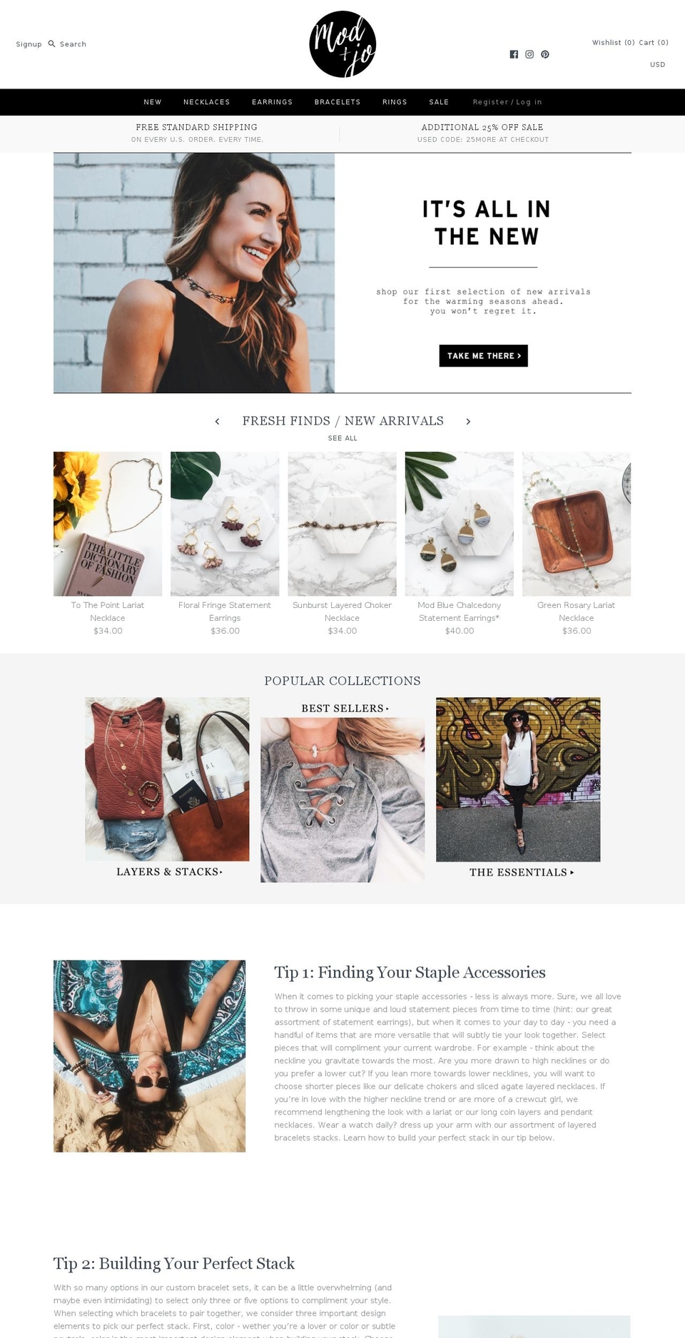 modandjo.com shopify website screenshot