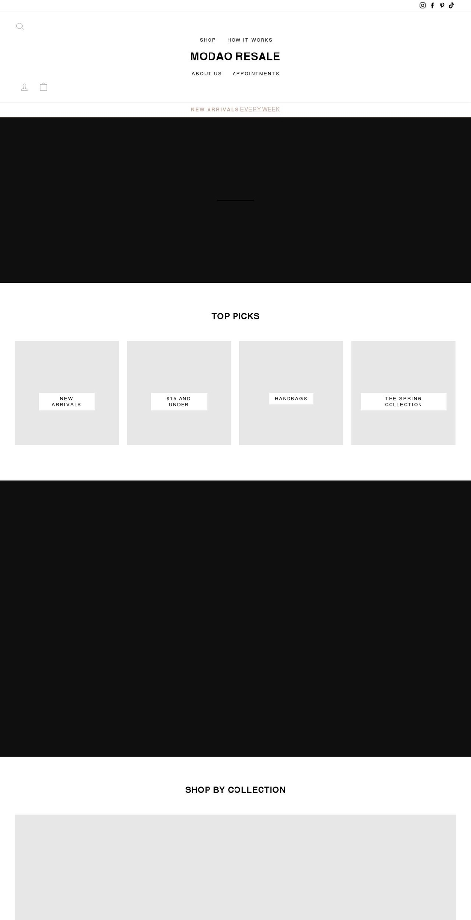 modaoresale.com shopify website screenshot
