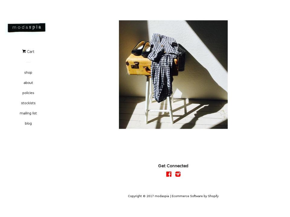 modaspia.com shopify website screenshot