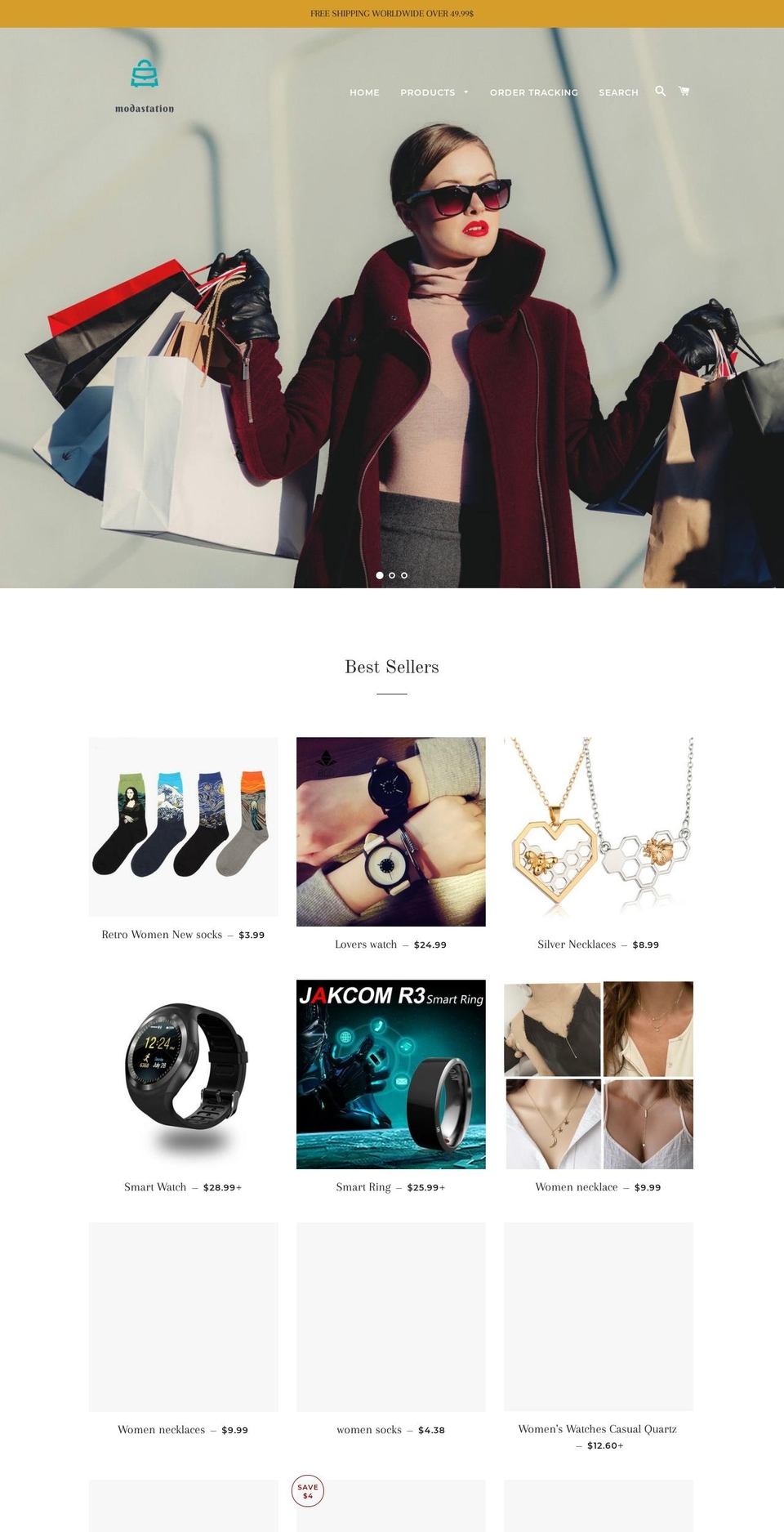 modastation.com — Shopify storefront screenshot