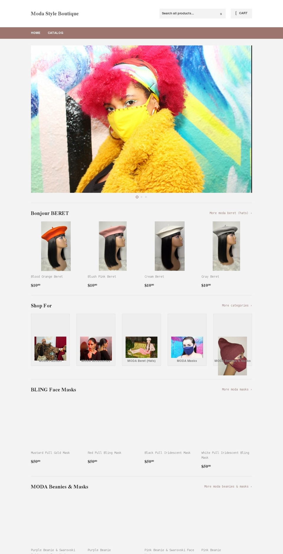 modastyleboutique.com shopify website screenshot