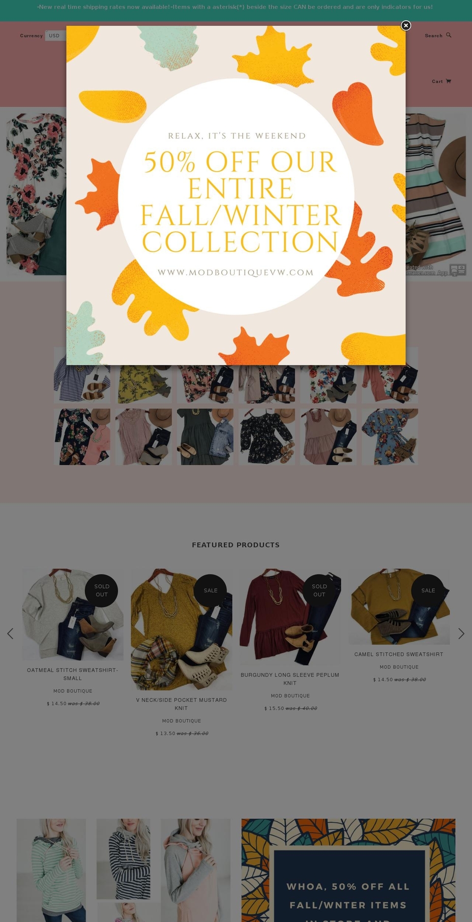 modboutiquevw.com shopify website screenshot