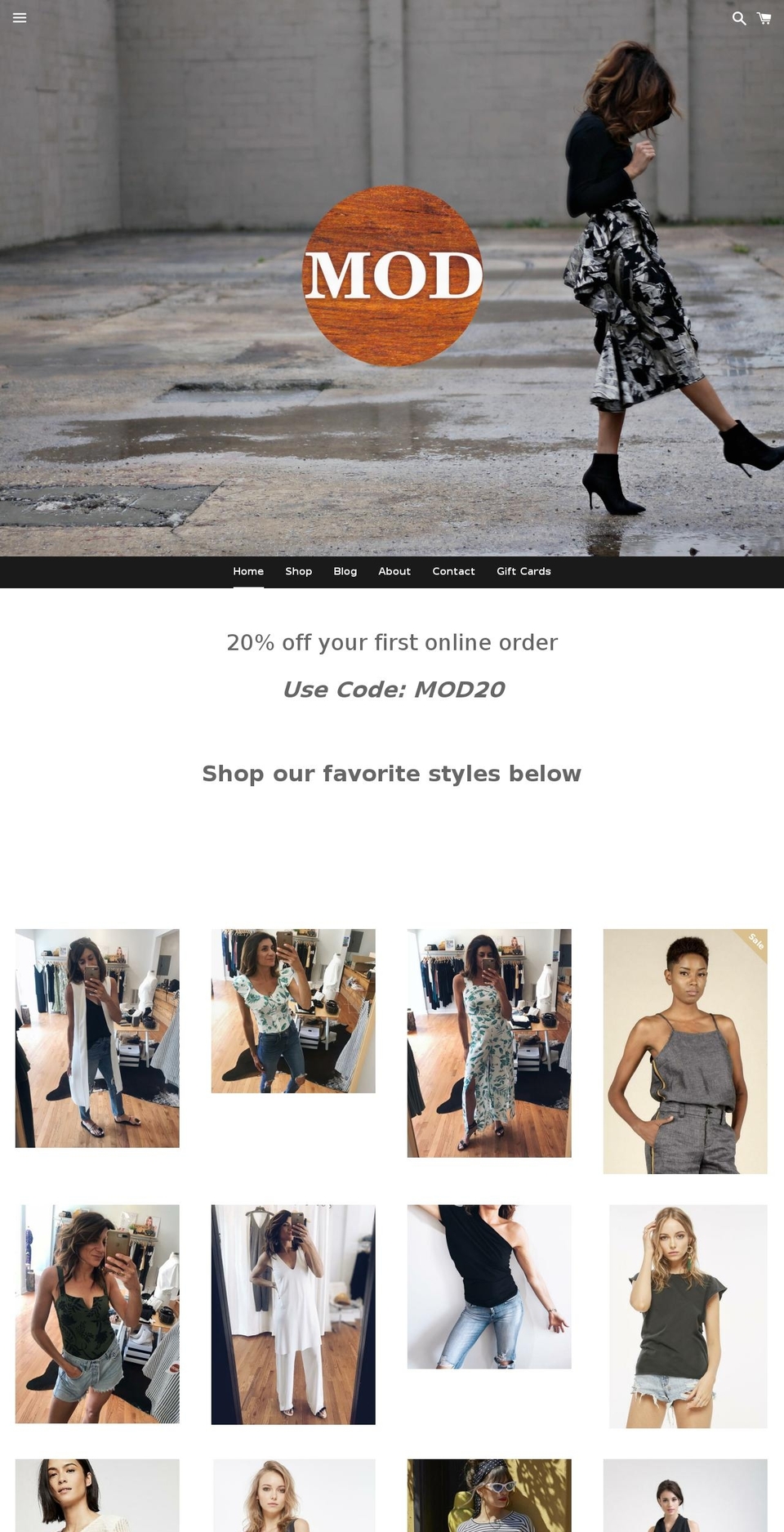 modcornwall.com — Shopify storefront screenshot