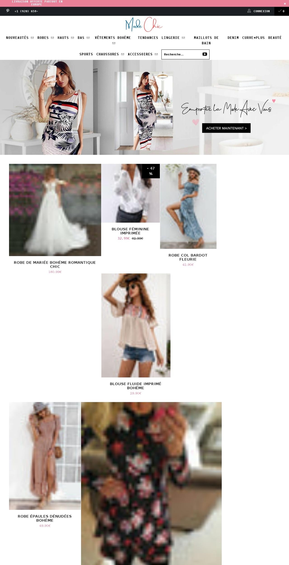 mode-chic.com shopify website screenshot