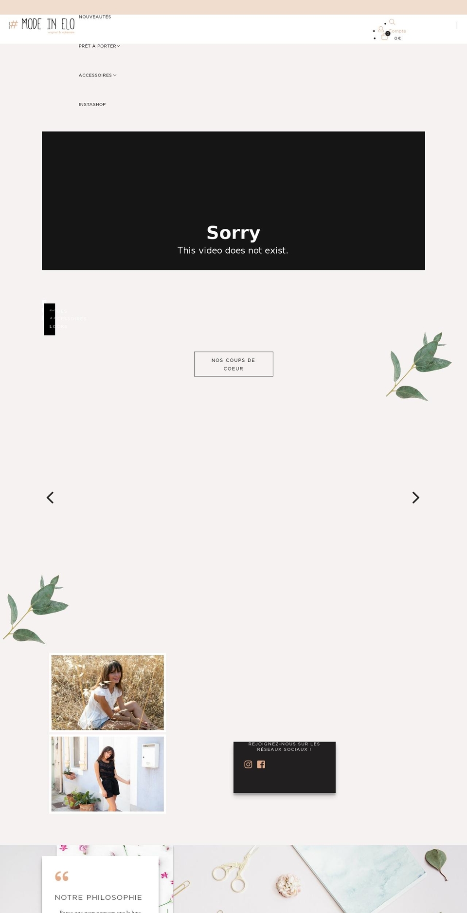 Production Store Shopify theme site example mode-in-elo.com
