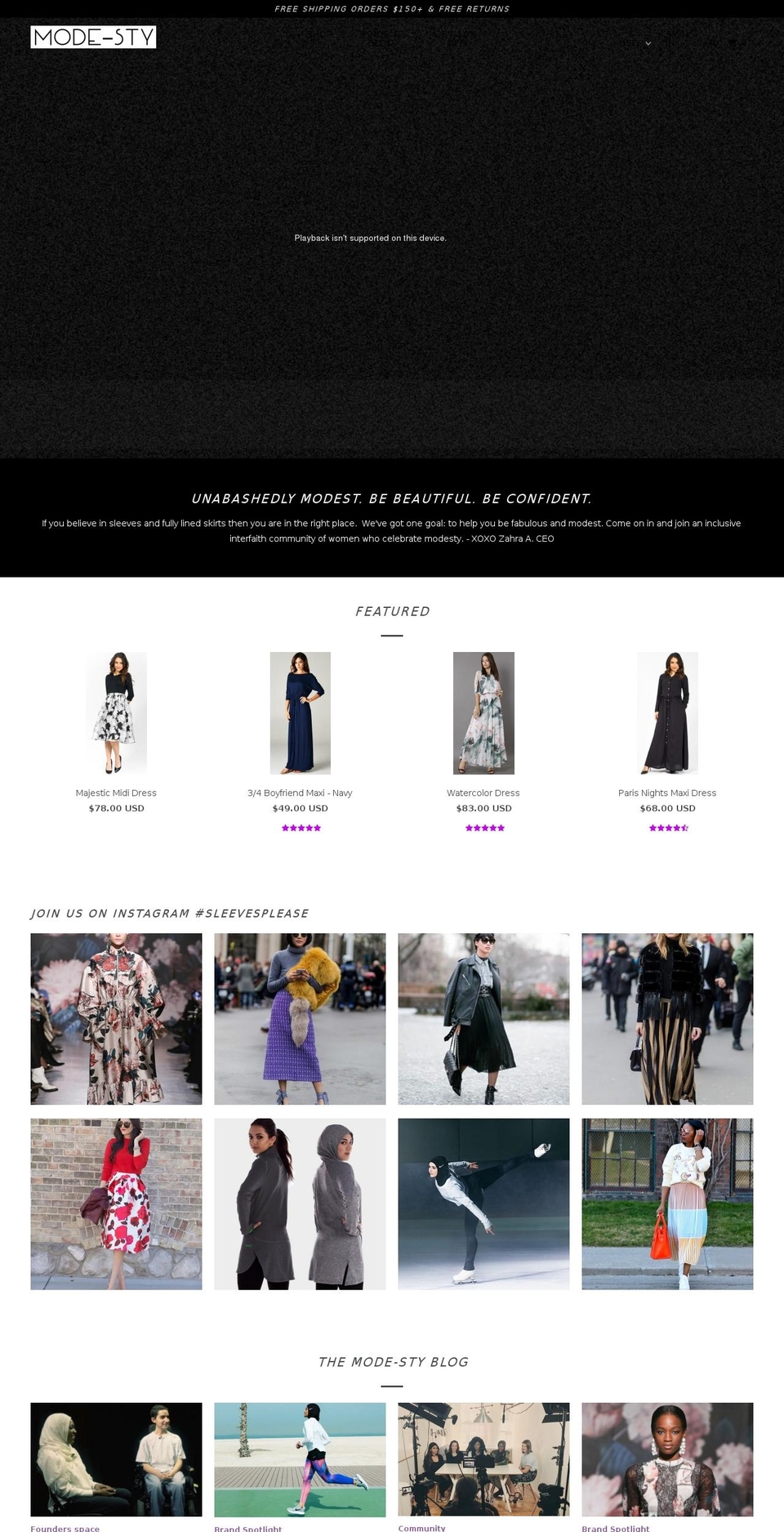 mode-sty.com shopify website screenshot