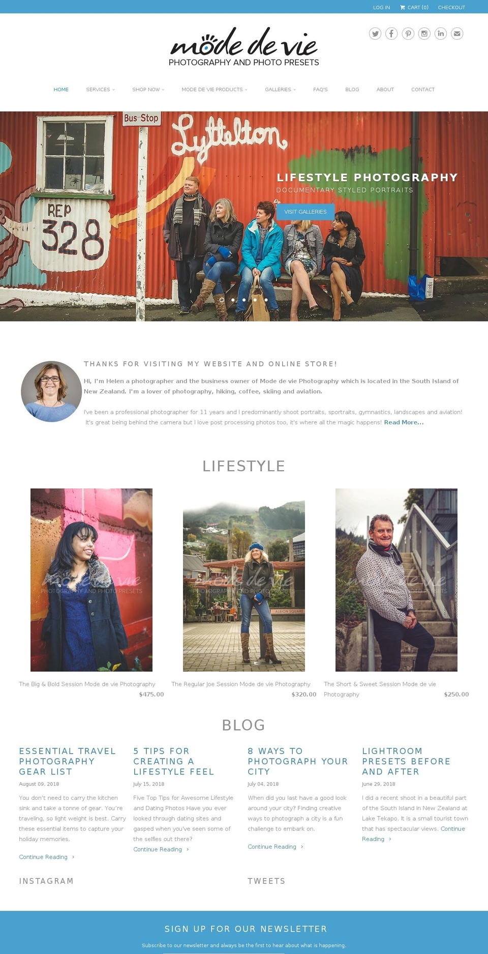 modedevie.co.nz shopify website screenshot