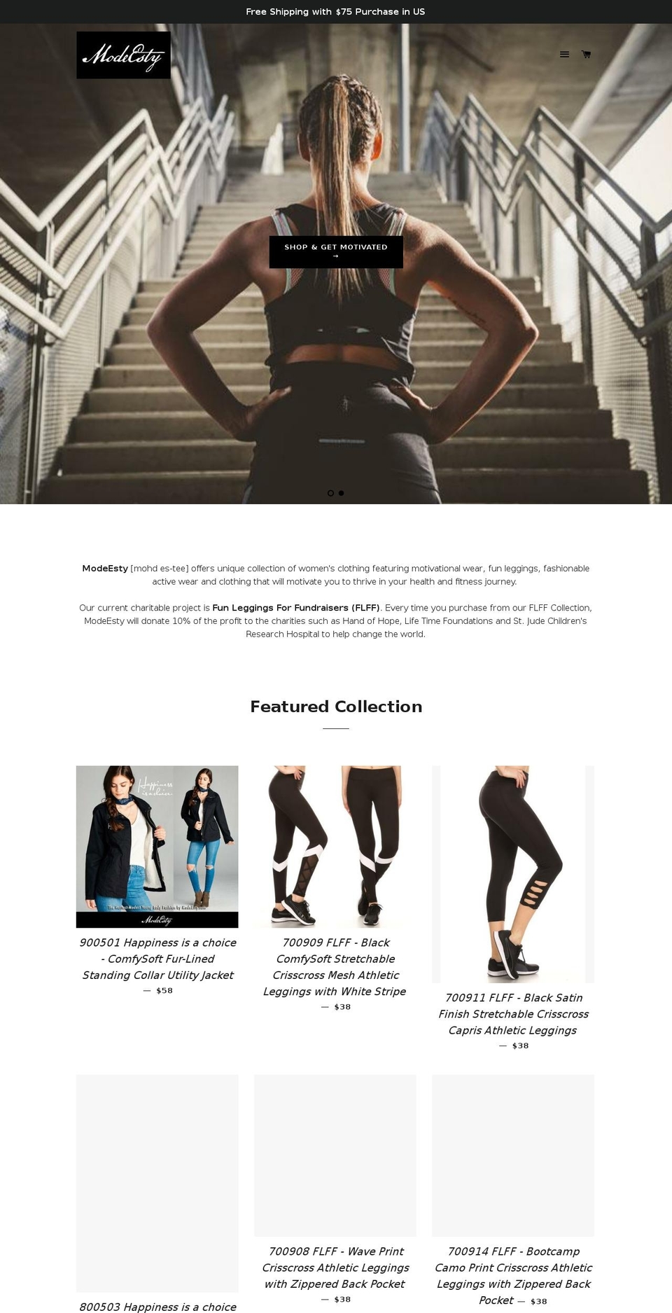 modeesty.com — Shopify storefront screenshot