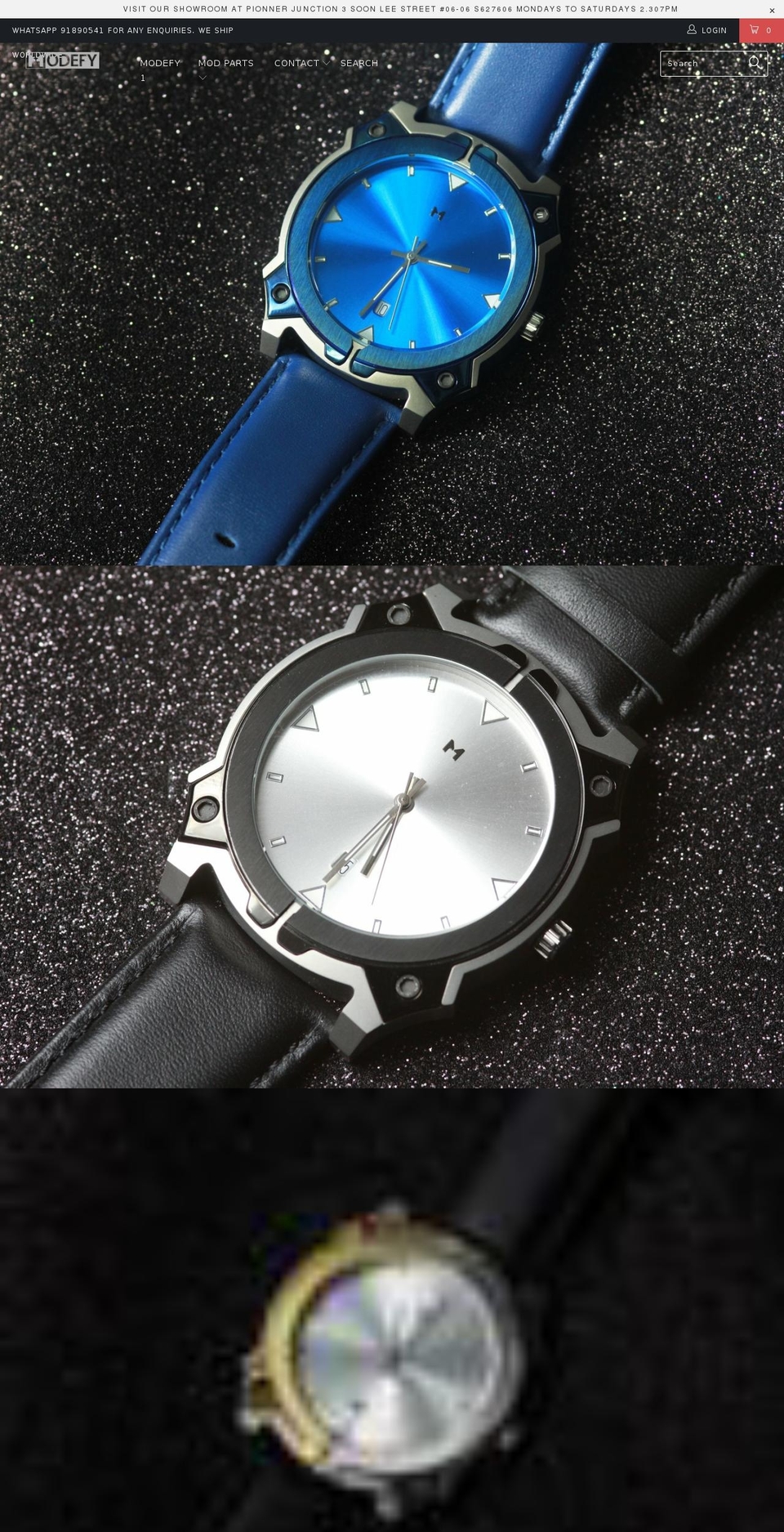modefywatches.com — Shopify storefront screenshot