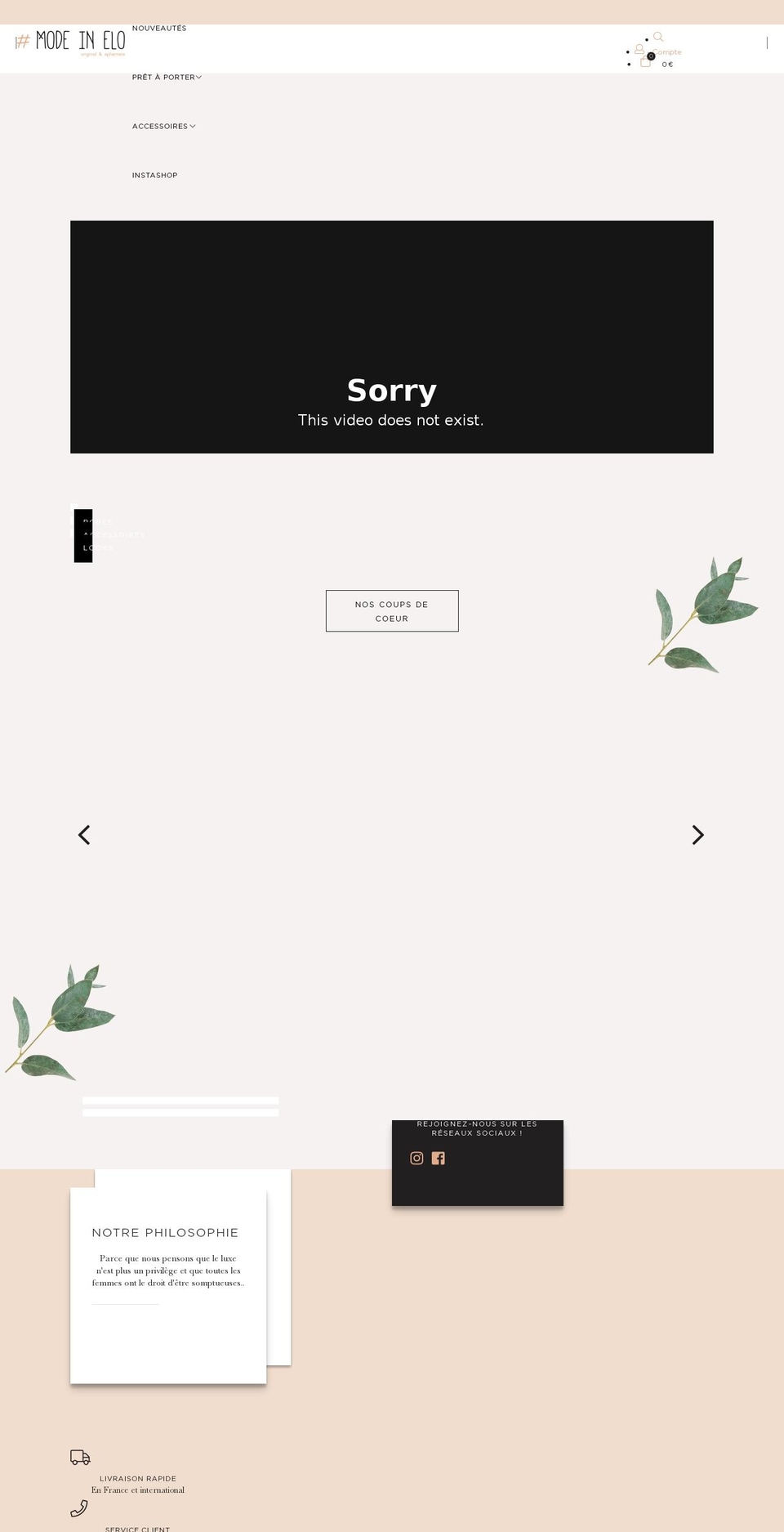 Production Store Shopify theme site example modeinelo.com