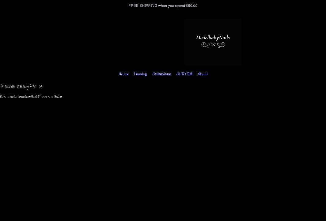 modelbabynails.com shopify website screenshot