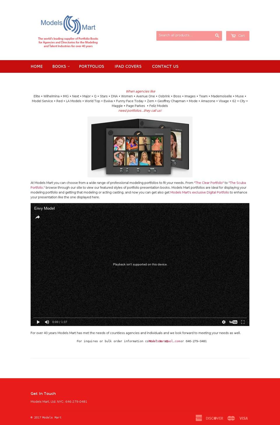 models-mart.com shopify website screenshot