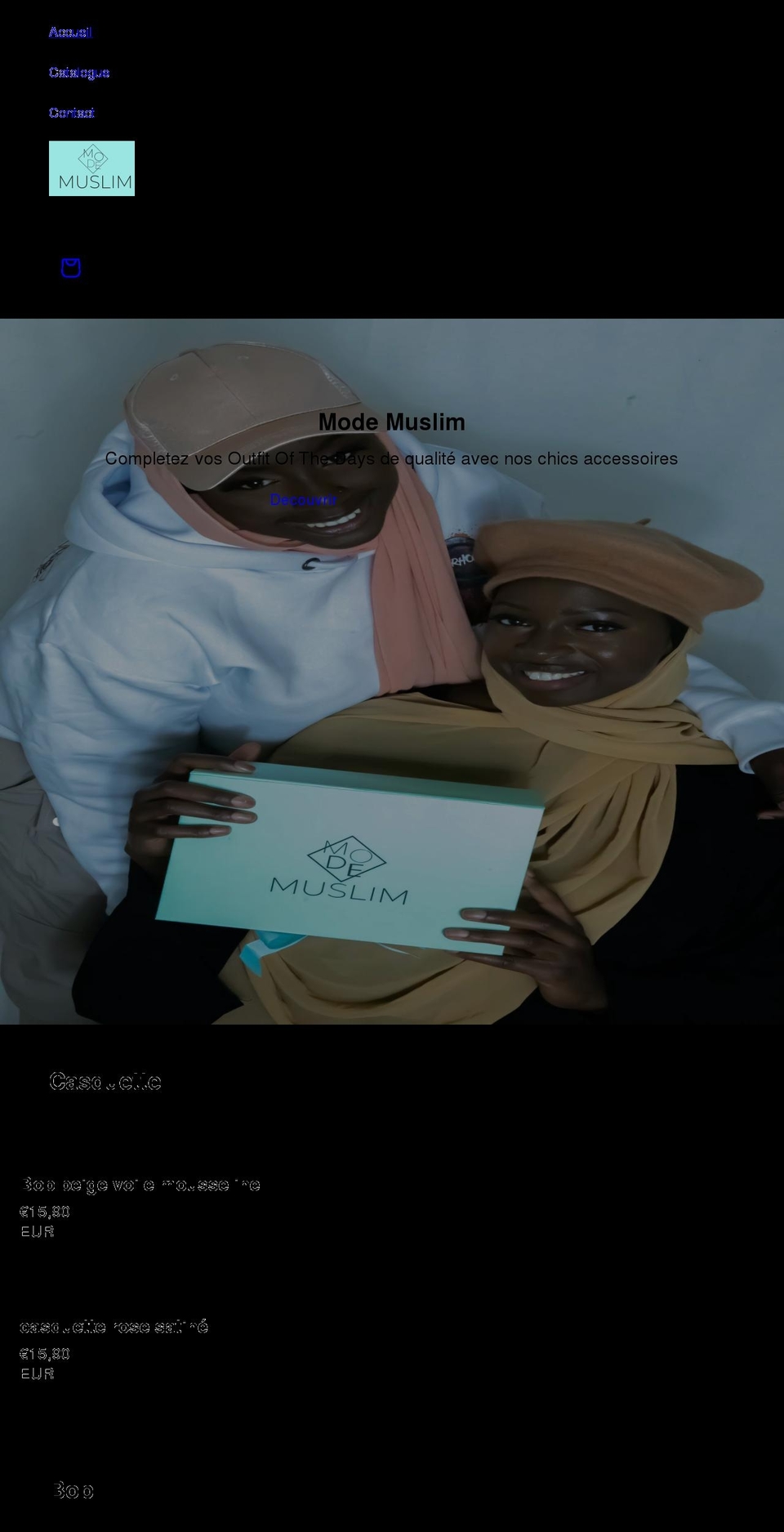 modemuslim.com shopify website screenshot