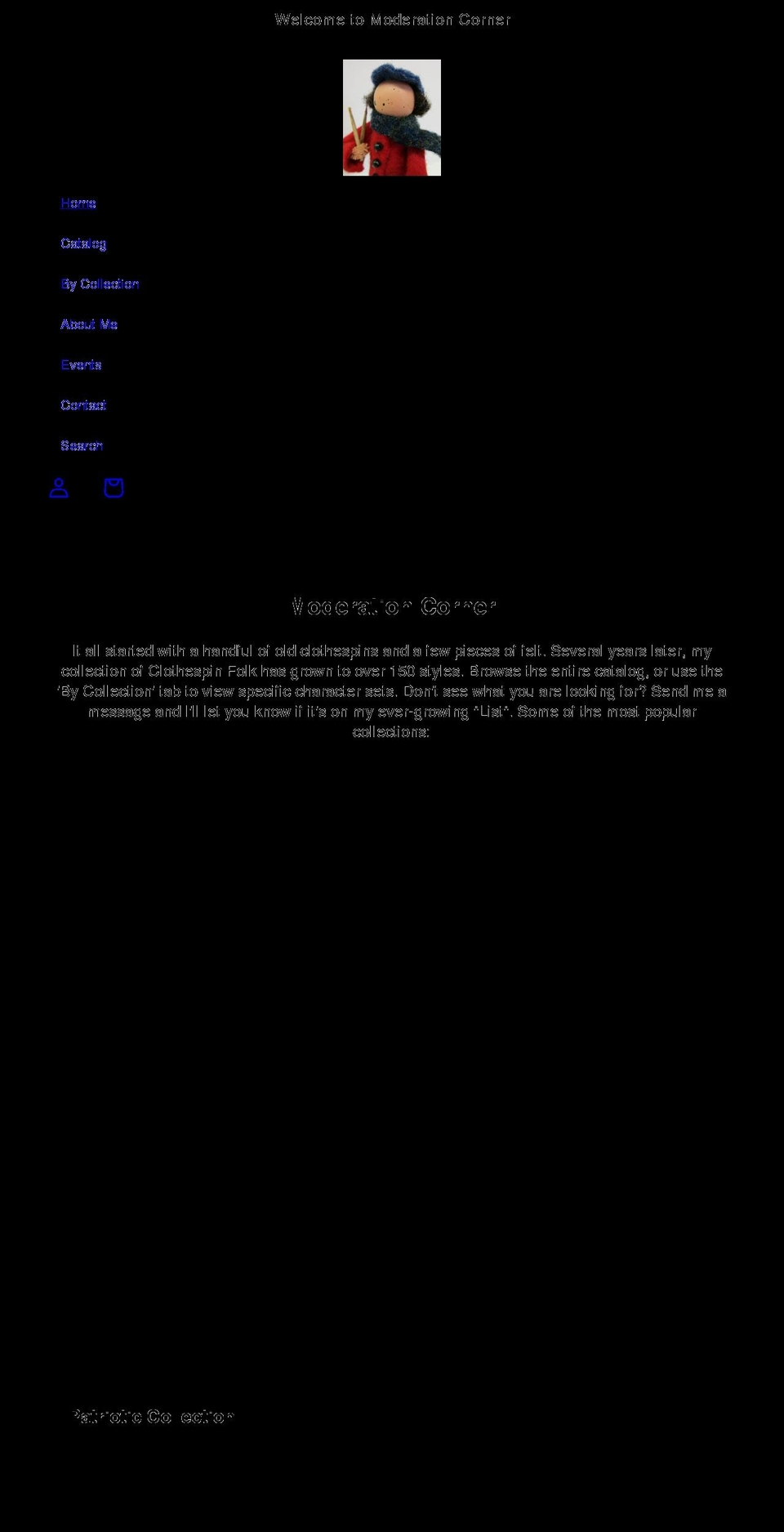 moderationcorner.com shopify website screenshot