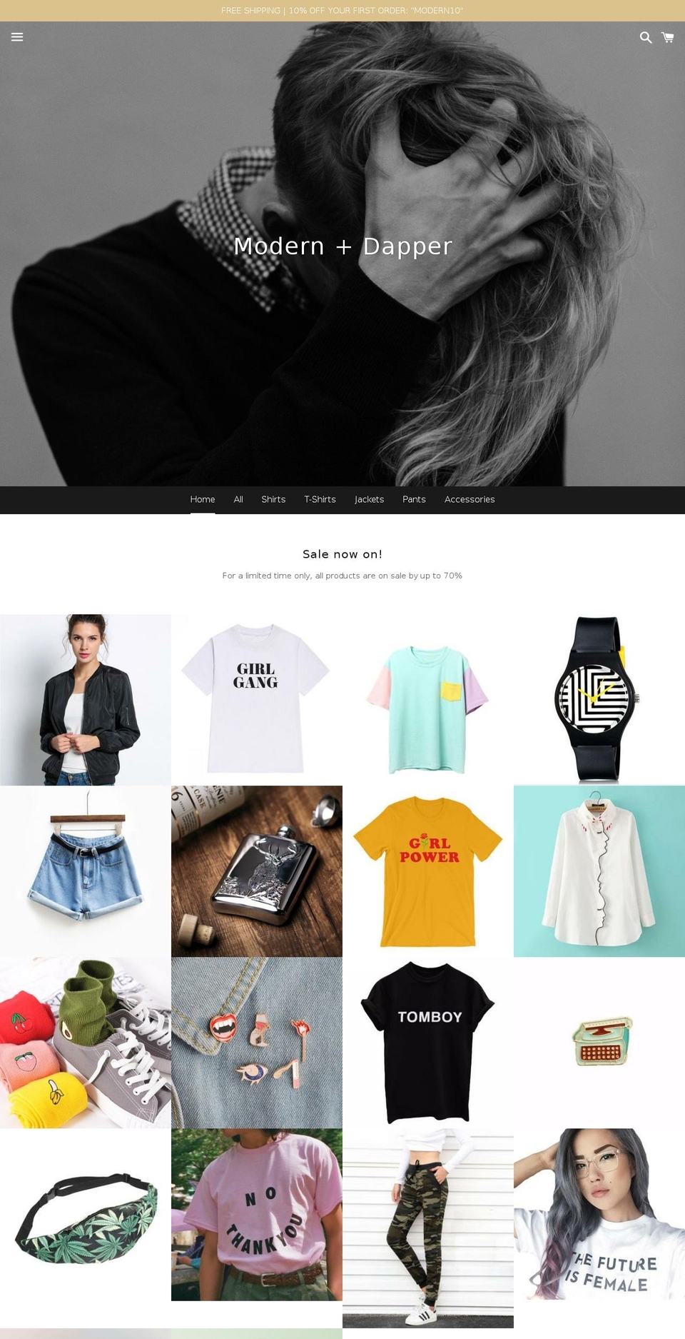 modern-dapper.com — Shopify storefront screenshot