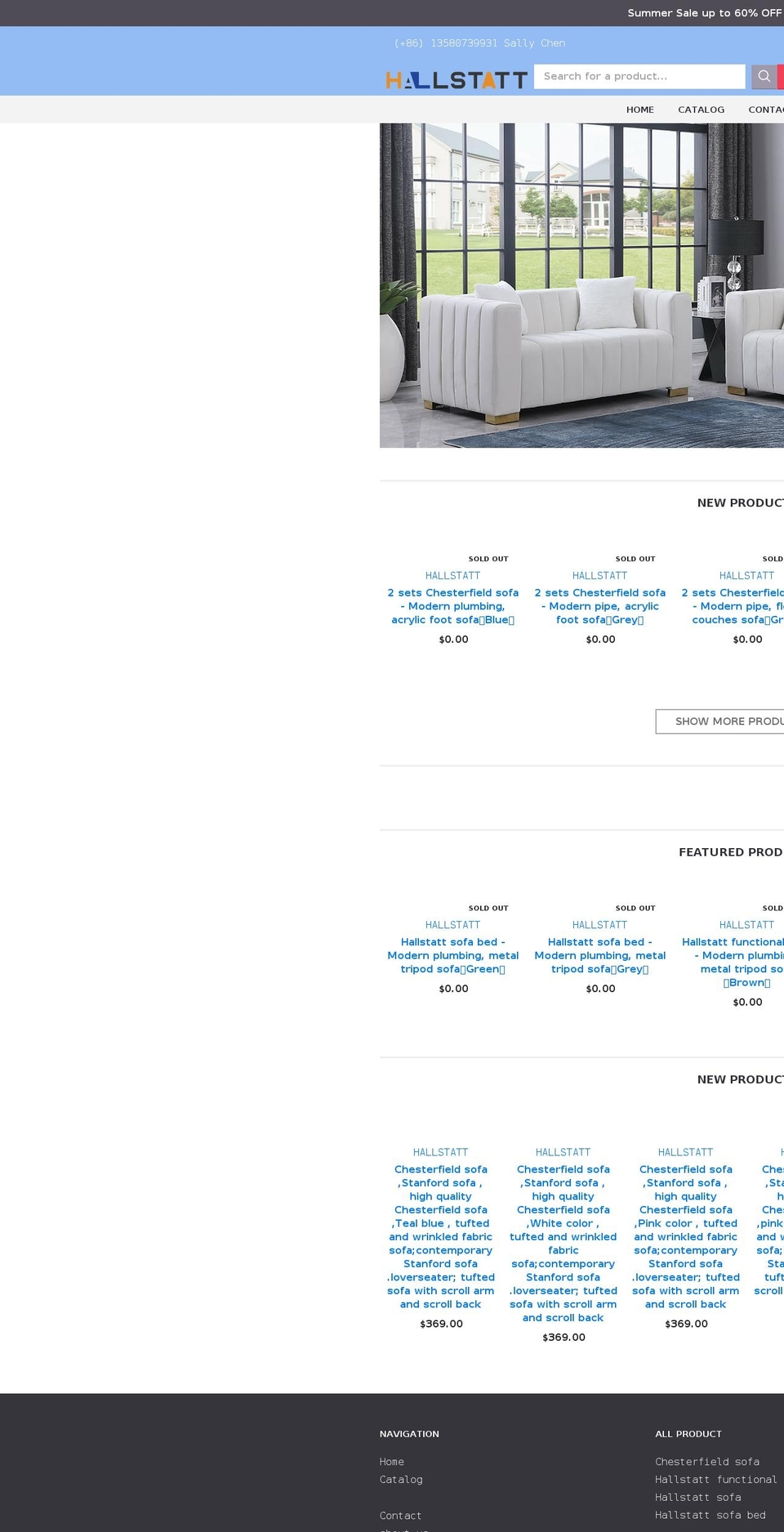 modern-sofa.com shopify website screenshot