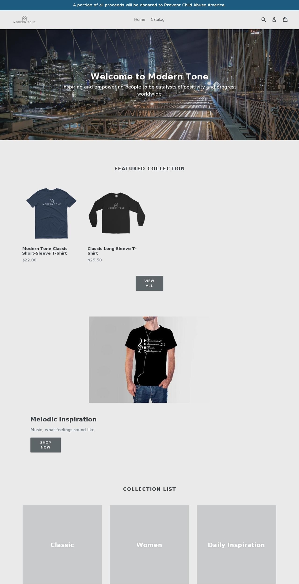 modern-tone.com — Shopify storefront screenshot