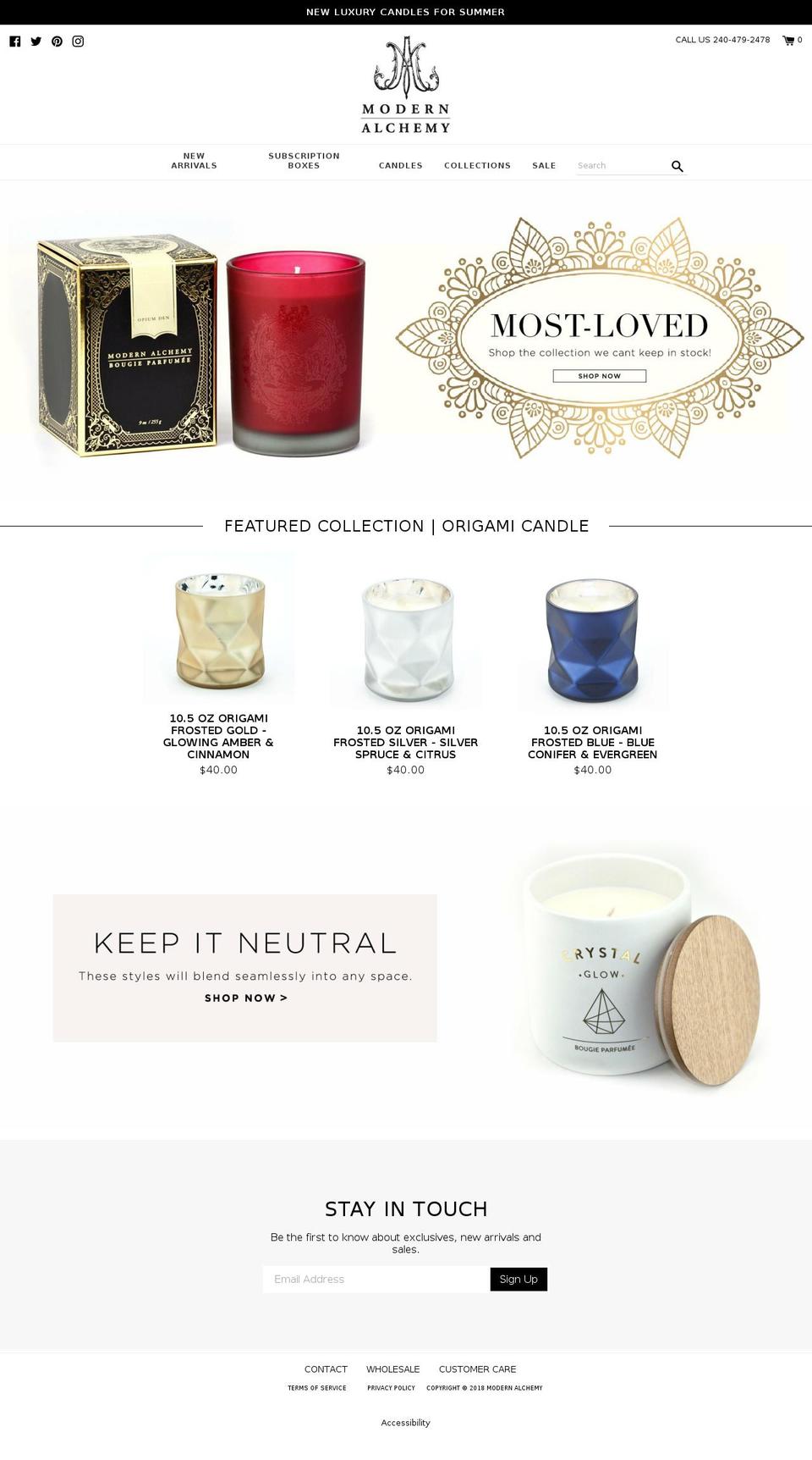 modernalchemyco.com shopify website screenshot