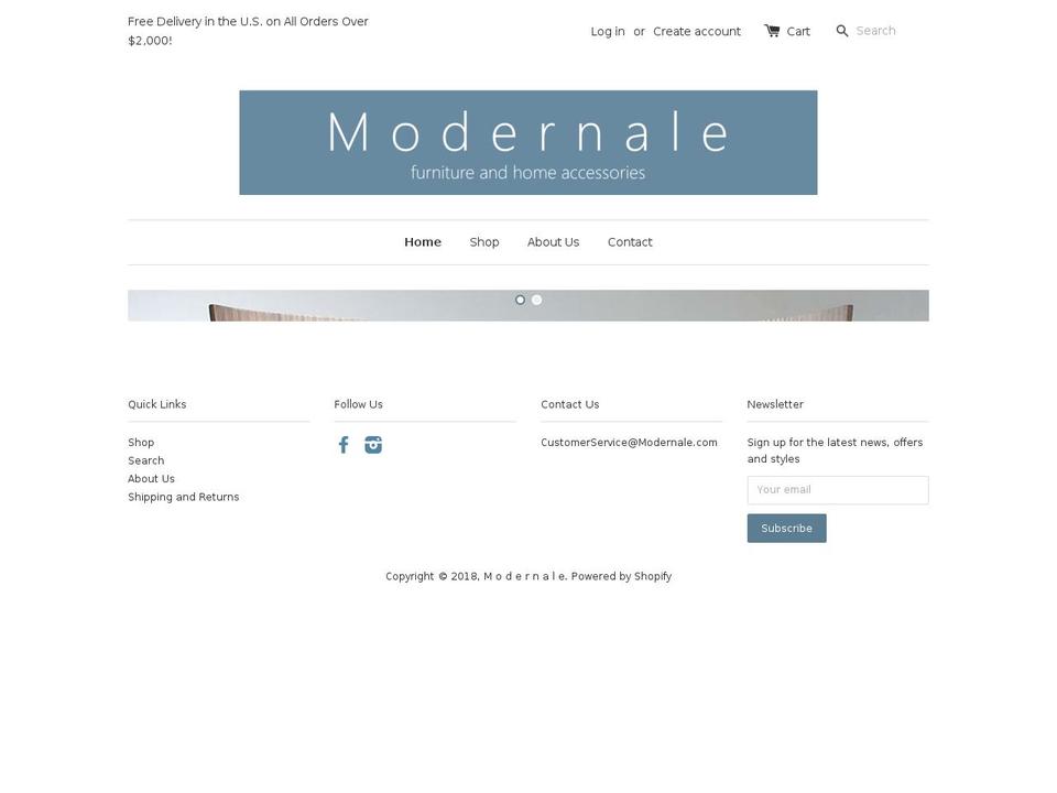 modernale.com — Shopify storefront screenshot
