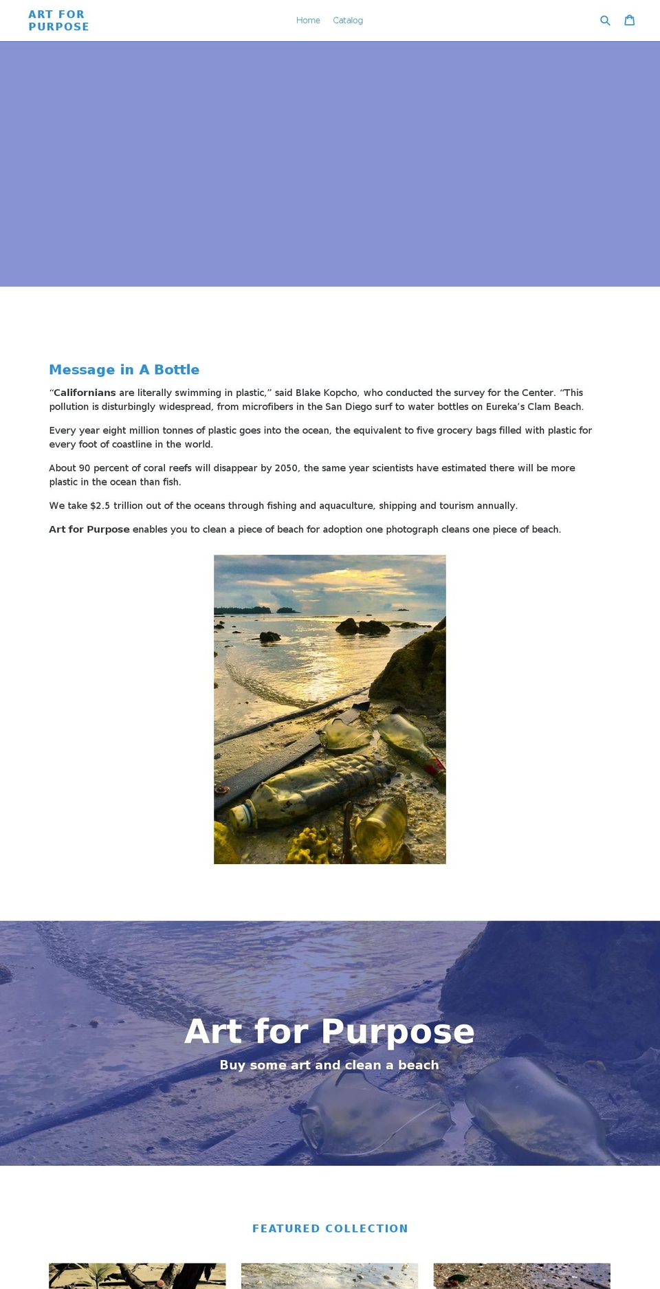 modernartforpurpose.com — Shopify storefront screenshot