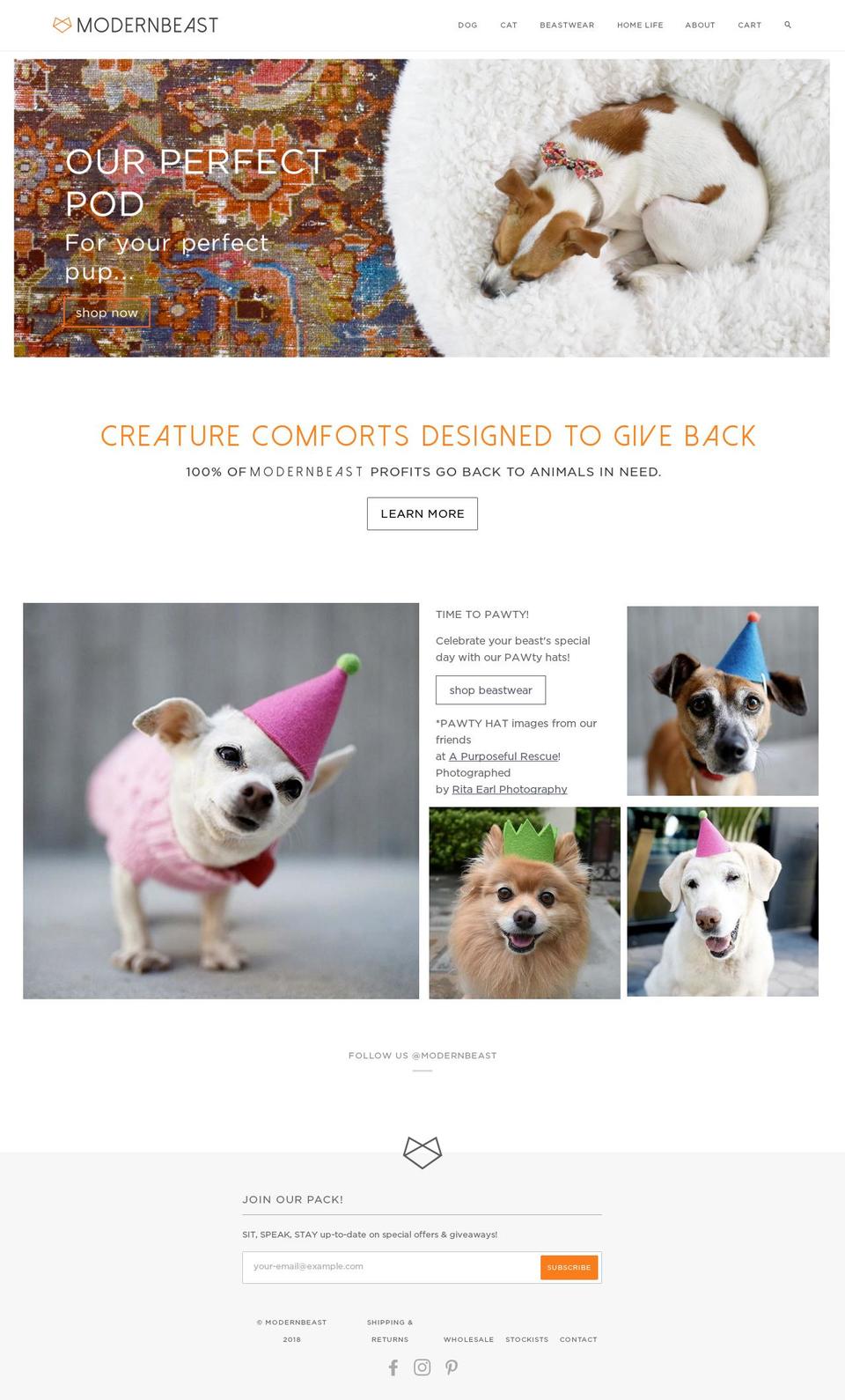 modernbeast.com shopify website screenshot