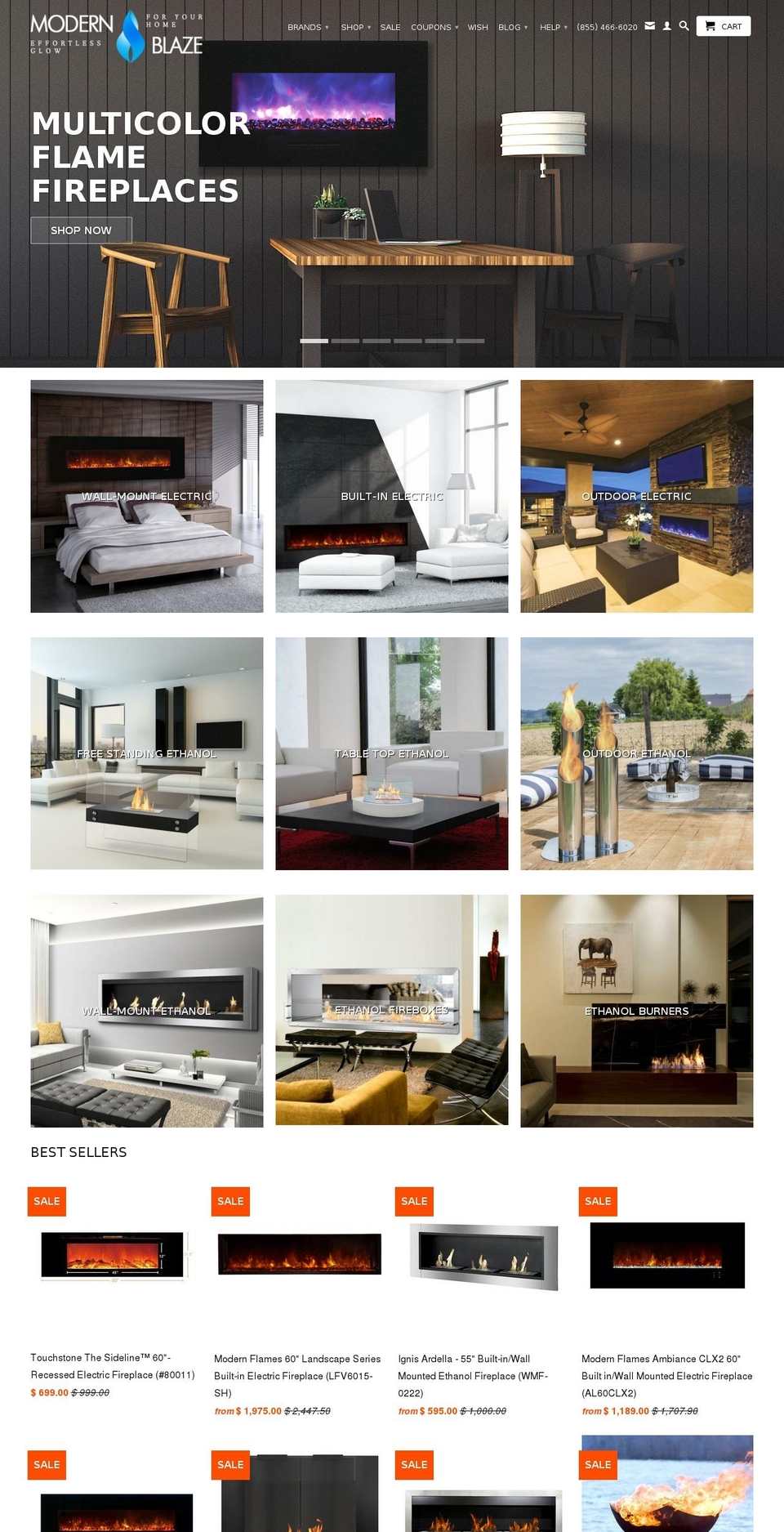 modernblaze.com shopify website screenshot