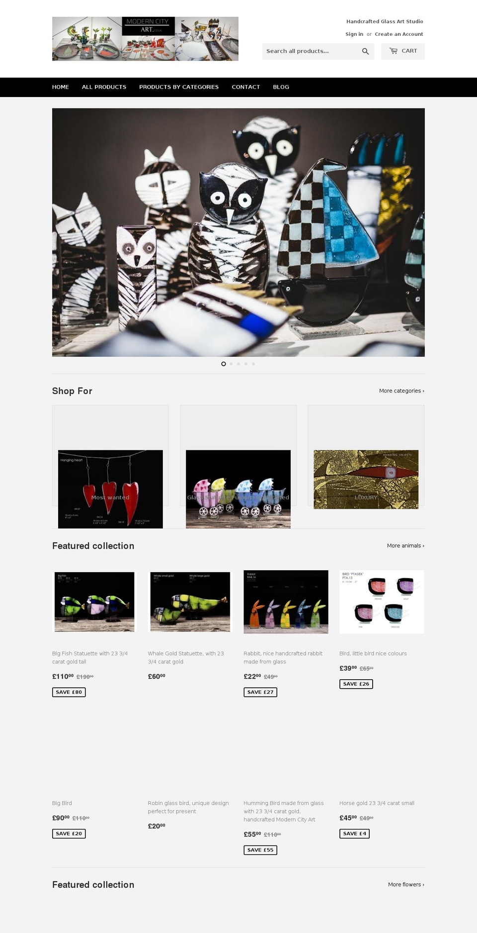 moderncityart.com — Shopify storefront screenshot