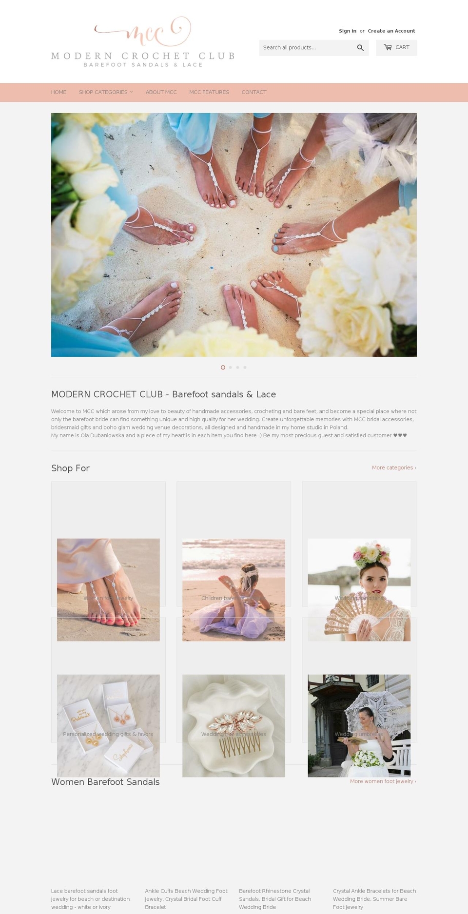 moderncrochetclub.com — Shopify storefront screenshot