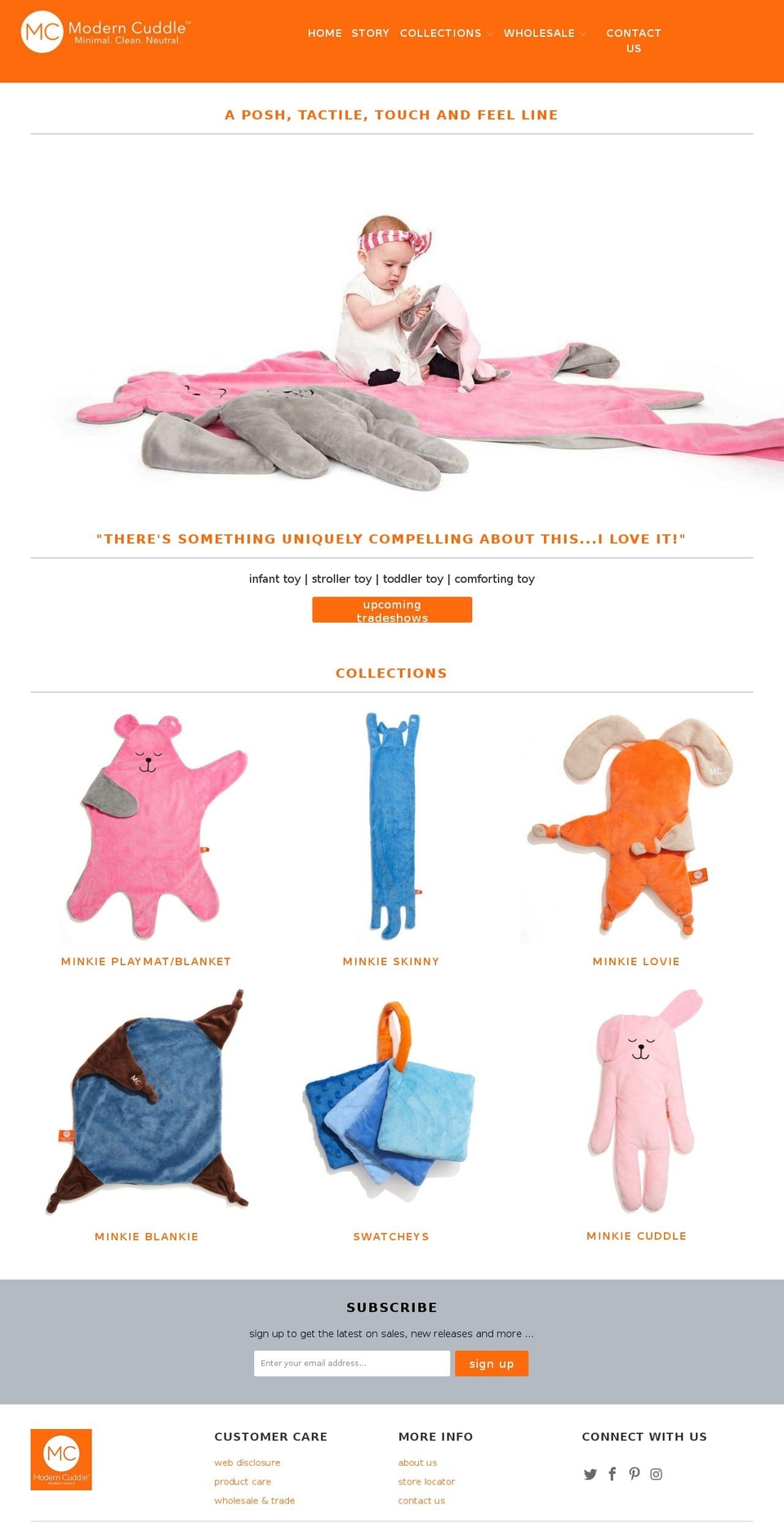moderncuddle.com shopify website screenshot